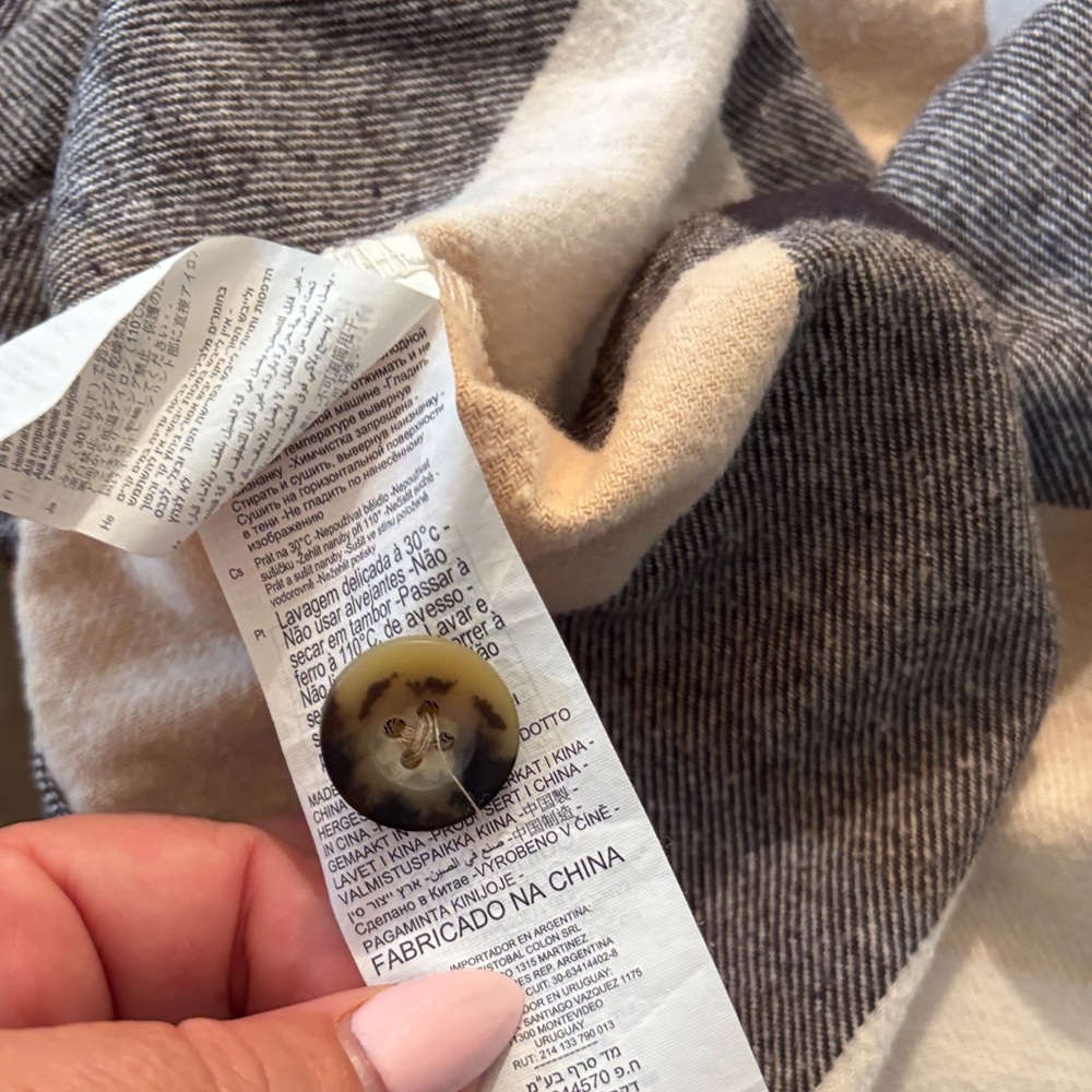 Rip Curl Cream And Black Plaid Womens Shirt - image 6